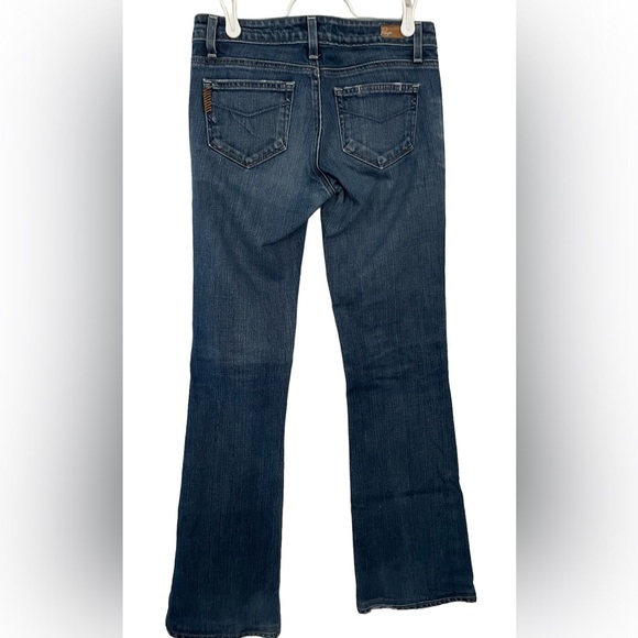 Paige Premium Denim Blue Jeans Hollywood Hills Classic Mid Low Rise Boot Cut - Picture 2 of 15